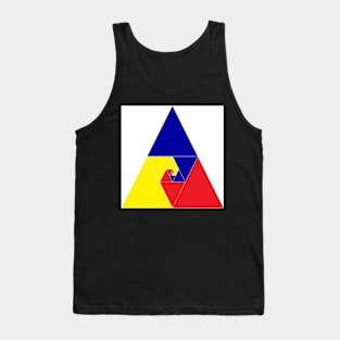 geometry primary colored triangles Tank Top